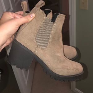 Heeled ankle booties